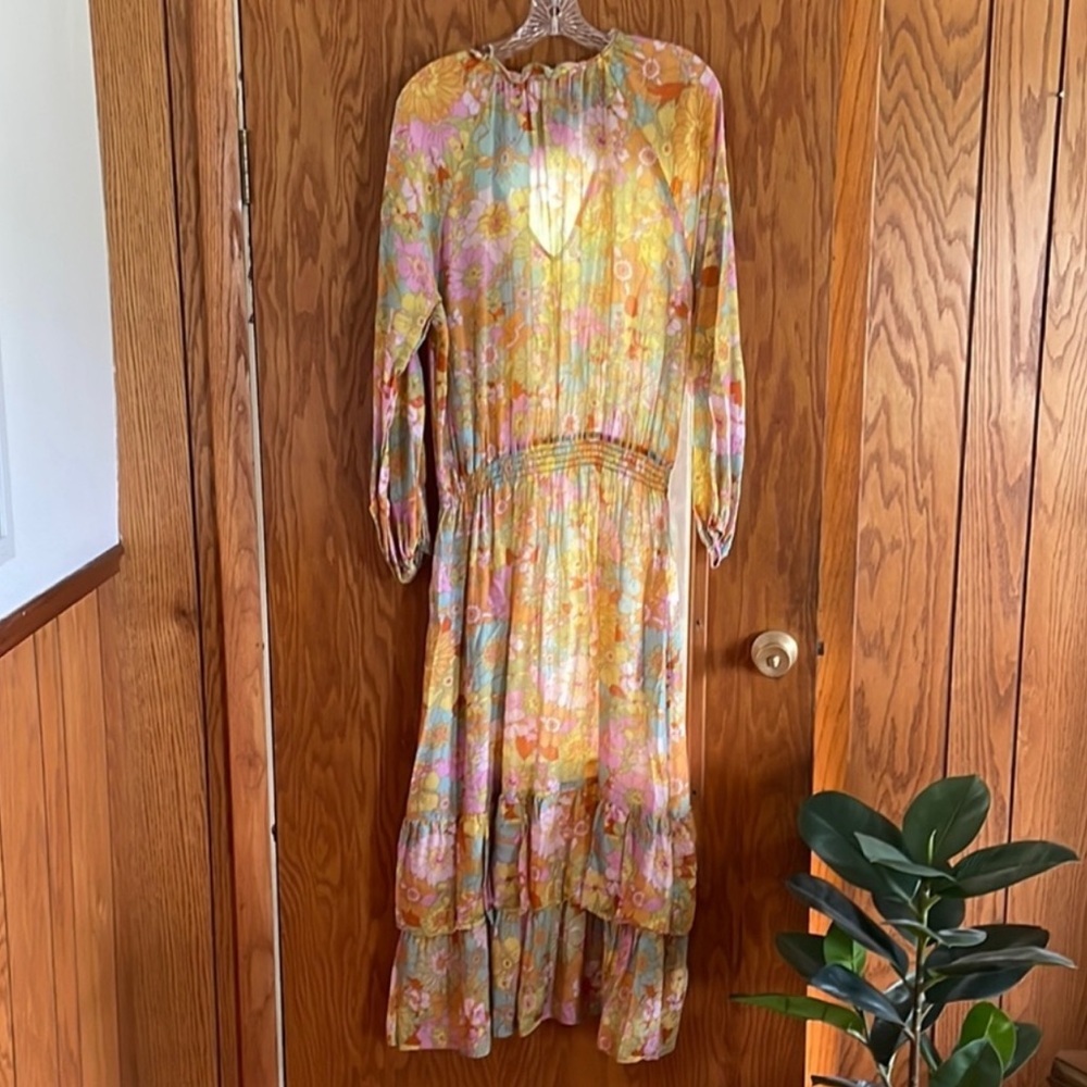 Show Me Your MuMu Cait Groovy Tiered Ruffled Dress Size XXL - Picture 5 of 7